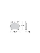 KLOCKI HAMULCOWE SBS 592 SI