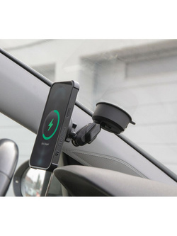 Uchwyt na telefon z ładowaniem bezprzewodowym Lampa Mag Wireless Orbit magnetyczny z przyssawką