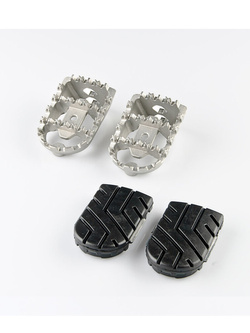 Podnóżki SW-Motech ION Ducati Multistrada V4 / S / V4 Pikes Peak/ RS (23-) , DesertX (22-)/ Rally (23-), Multistrada V2/ S (21-) srebrne