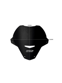 Szyba motocyklowa WRS Sport Aprilia Tuono 660 (21-) / V4 (21-24) czarna matowa