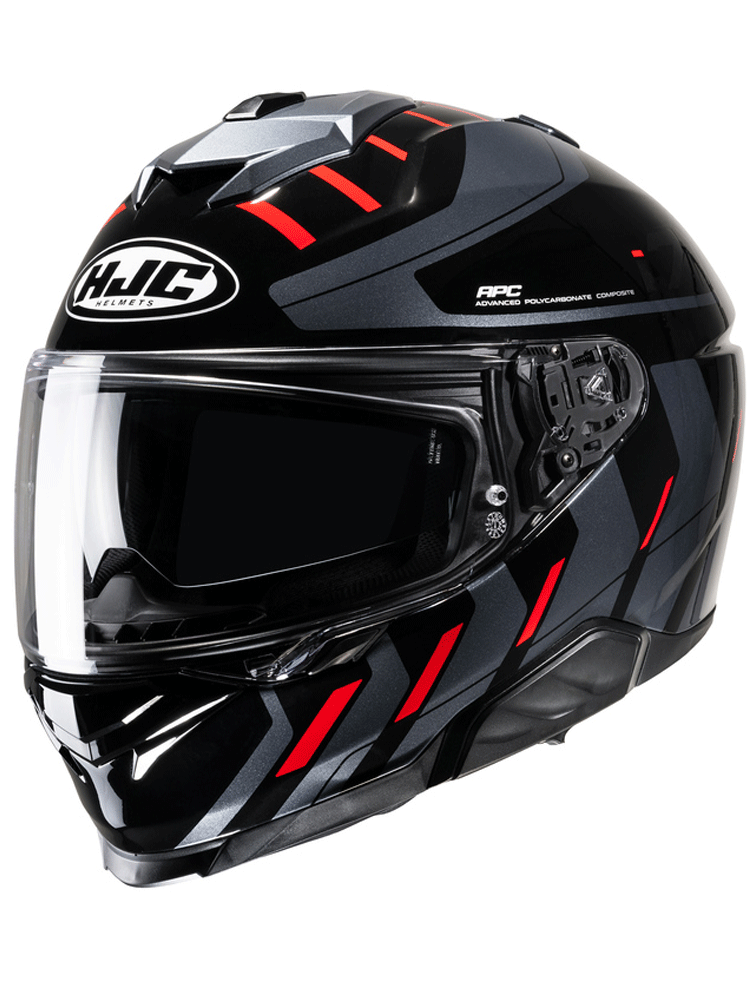 Kask integralny HJC i71 Simo czarno-czerwony