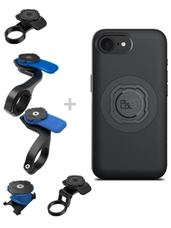 Zestaw rowerowy: etui MAG na telefon iPhone 16e (magnetyczne) + mocowanie Quad Lock