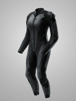 Spodnie motocyklowe damskie skórzane Rebelhorn Diva czarne