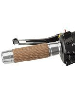 Manetki PUIG Hi-Tech Vintage do kierownic 22 mm (srebrne)