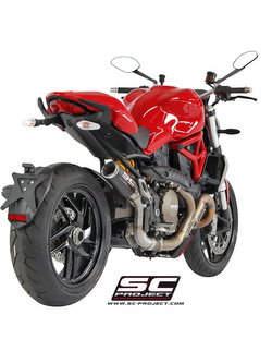 Tłumik SC-Project CR-T Carbon / Titanium (Slip on) - Ducati Monster 1200 / S [14-16]