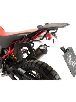 Zestaw: stelaż Smartrack z kufrem centralnym czarno-srebrnym Hepco&Becker Xcore Ducati DesertX (22-)
