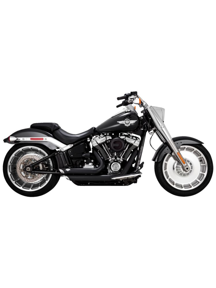 Pełny układ wydechowy Vance & Hines Shortshots Staggered Harley Davidson FLFB 1750 ABS/ FXBR 1750 ABS (18-20)/ FXDR 1868 ABS (19) Czarny Mat