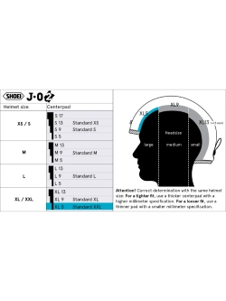 Wkładka centralna Shoei XL5 do kasku J.O2