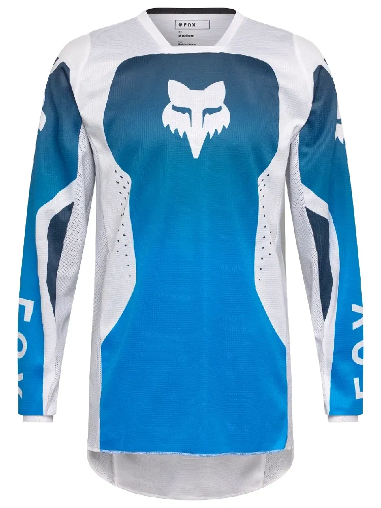 Bluza enduro Fox 180 Shield biało-niebieska