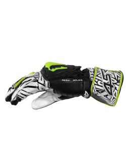 Rękawice motocyklowe 4SR RR Aramid Core biało-żółte