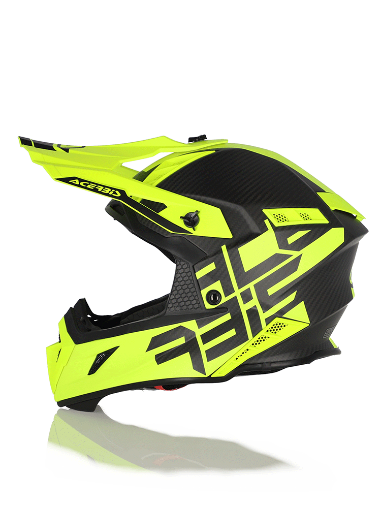 Kask enduro Acerbis Steel Carbon czarno-żółty