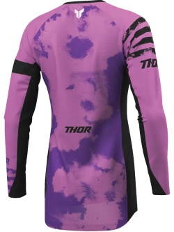 Bluza enduro damska Thor Launchmode Bleach czarno-fioletowa