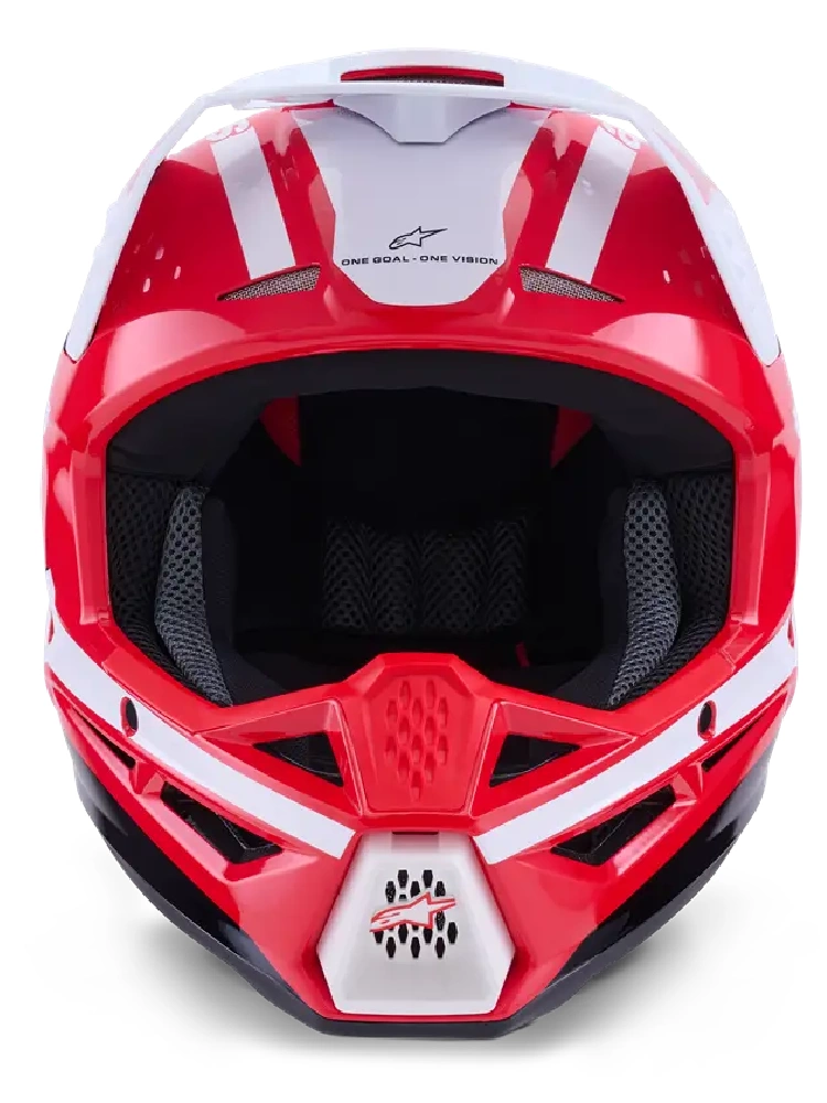 Kask enduro Alpinestars SM3 Heat czarno-biało-czerwony