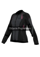 Kurtka motocyklowa damska tekstylna Rebelhorn Swift czarno-szaro-różowa