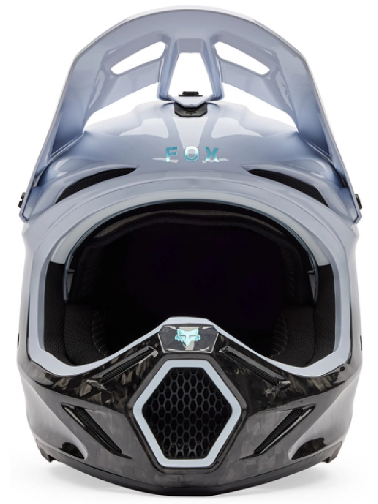 Kask enduro Fox V3 Rs Ghost czarno-biały