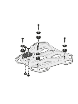 Stelaż centralny Adventure-Rack SW-MOTECH KTM 1290 Super Adventure R / S (21-)/ 1390 Super Adventure R/ S/ Evo (25-)