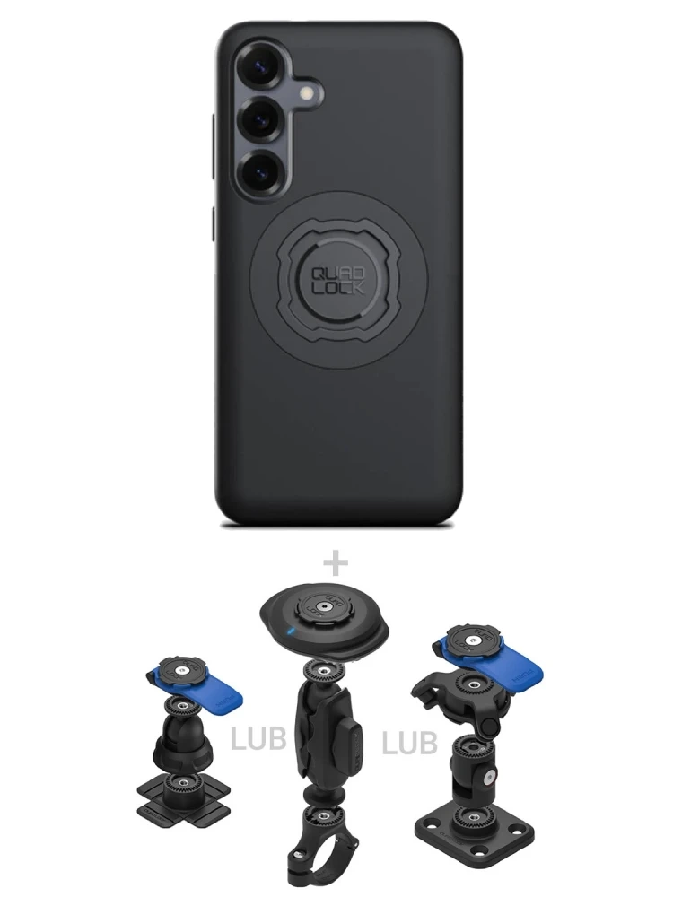 Zestaw 360 Quad Lock: etui MAG na telefon Samsung Galaxy S25+ (magnetyczne) + wybrane komponenty