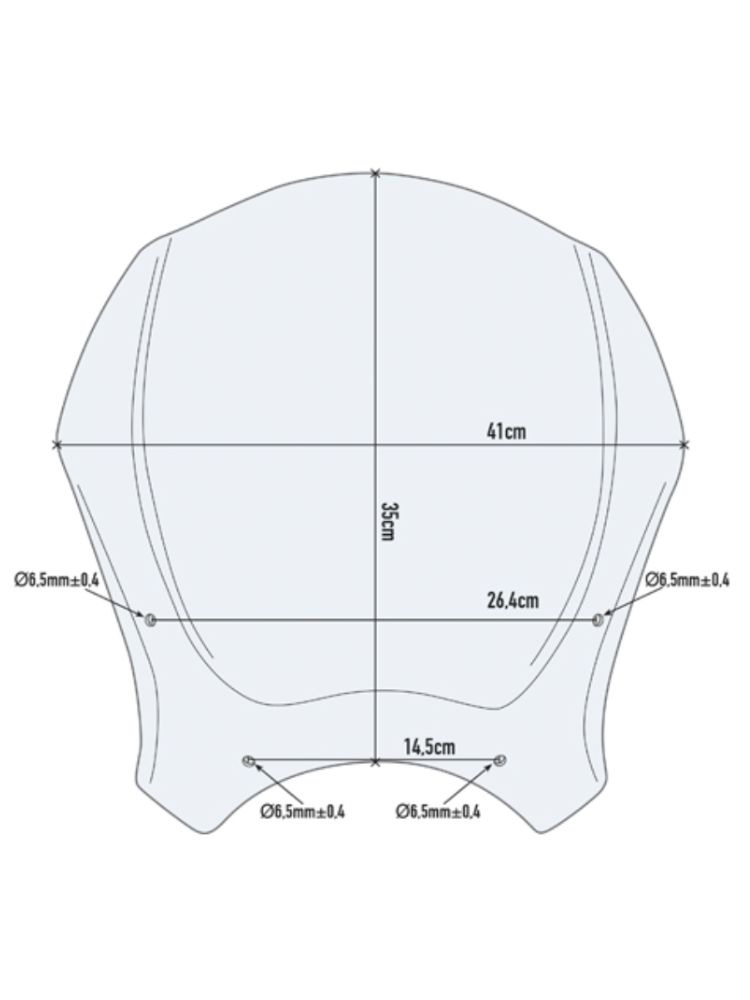Szyba motocyklowa Givi 140S do Triumpha Scrambler 1200 (19-) przyciemniana