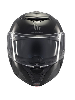 Kask szczękowy MT Atom 2 SV Solid czarny połysk