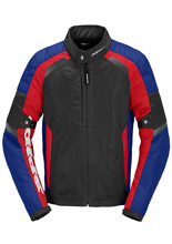 Kurtka motocyklowa tekstylna Spidi Tek Net czarno-czerwono-niebieska