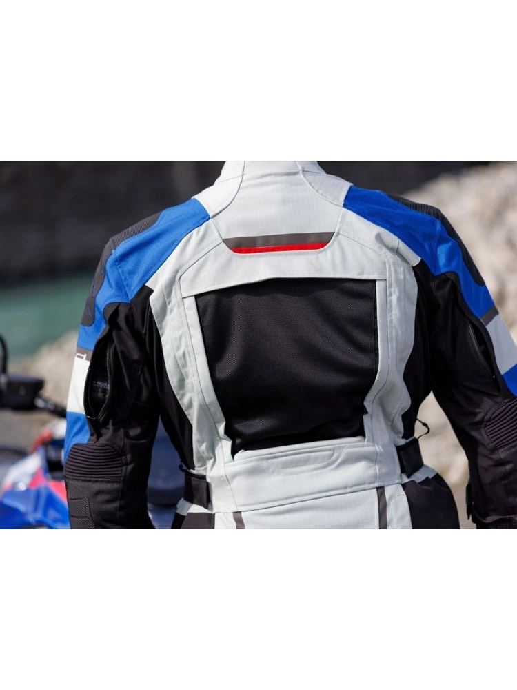 Kurtka motocyklowa tekstylna Held Carese 3 szaro-niebieska