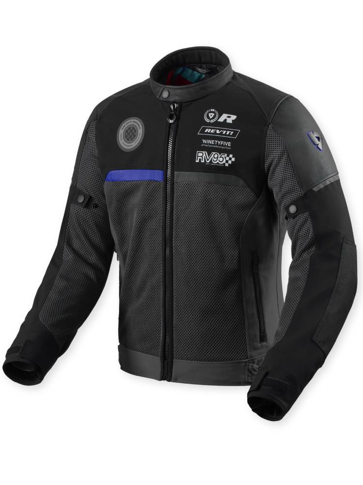Kurtka motocyklowa tekstylna REV’IT! Swiftblade czarno-niebieska