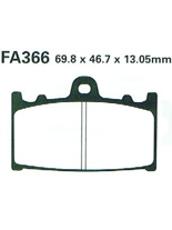 Klocki hamulcowe EBC FA366HH 69.8 x 46.7 x 13.05mm NA TYŁ