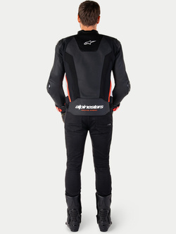 Kurtka motocyklowa skórzana Alpinestars Missile V3 Air czarno-biało-czerwona