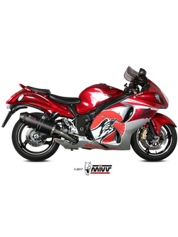 Tłumiki motocyklowe Slip-On Line (Oval) MIVV do Suzuki GSX-R 1300 Hayabusa (08-17) carbon