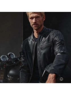 Kurtka motocyklowa skórzana Modeka Phinix czarna