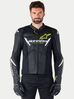 Kurtka motocyklowa skórzana Alpinestars Faster V3 Airflow czarna
