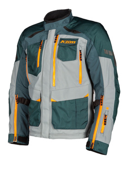 Kurtka motocyklowa tekstylna Klim Carlsbad niebiesko-pomarańczowa