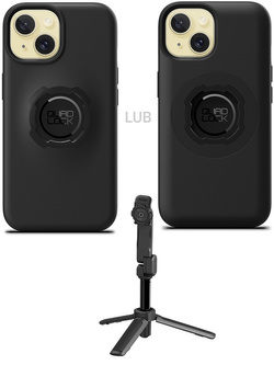 Zestaw: etui na telefon iPhone 15 oraz statyw/ selfie stick Quad Lock