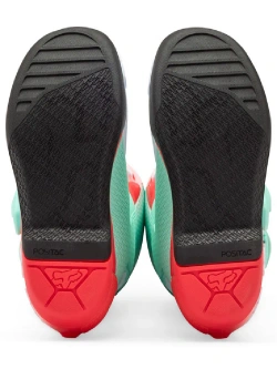 Buty enduro damskie Fox Comp biało-zielono-czerwone