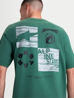 Koszulka z krótkim rękawem Alpinestars Checkback Oversized CSF zielona