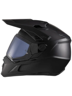 Kask enduro Leatt Moto 7.5 czarny z goglami czarno-szaro-czerwonymi