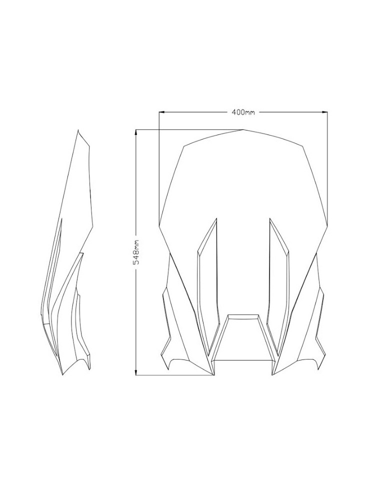 Szyba motocyklowa turystyczna PUIG do modelu Aprilia Tuareg 660 (22-) przezroczysta