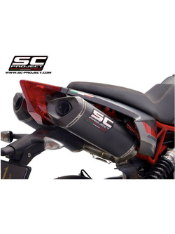 Tłumik motocyklowy SC Project SC1-M carbon Aprilia Dorsoduro 900 (17-20) włókno węglowe
