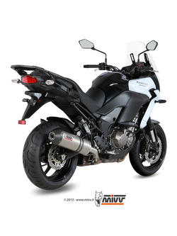Tłumik motocyklowy Slip-On Line (Oval) MIVV do Kawasaki Versys 1000 (15-18) titanium