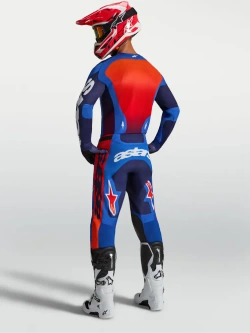 Bluza cross Alpinestars MX Racer Hunt niebiesko-czerwona
