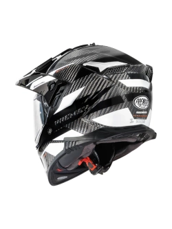 Kask adventure Premier Discovery Carbon EA 8 czarno-biały