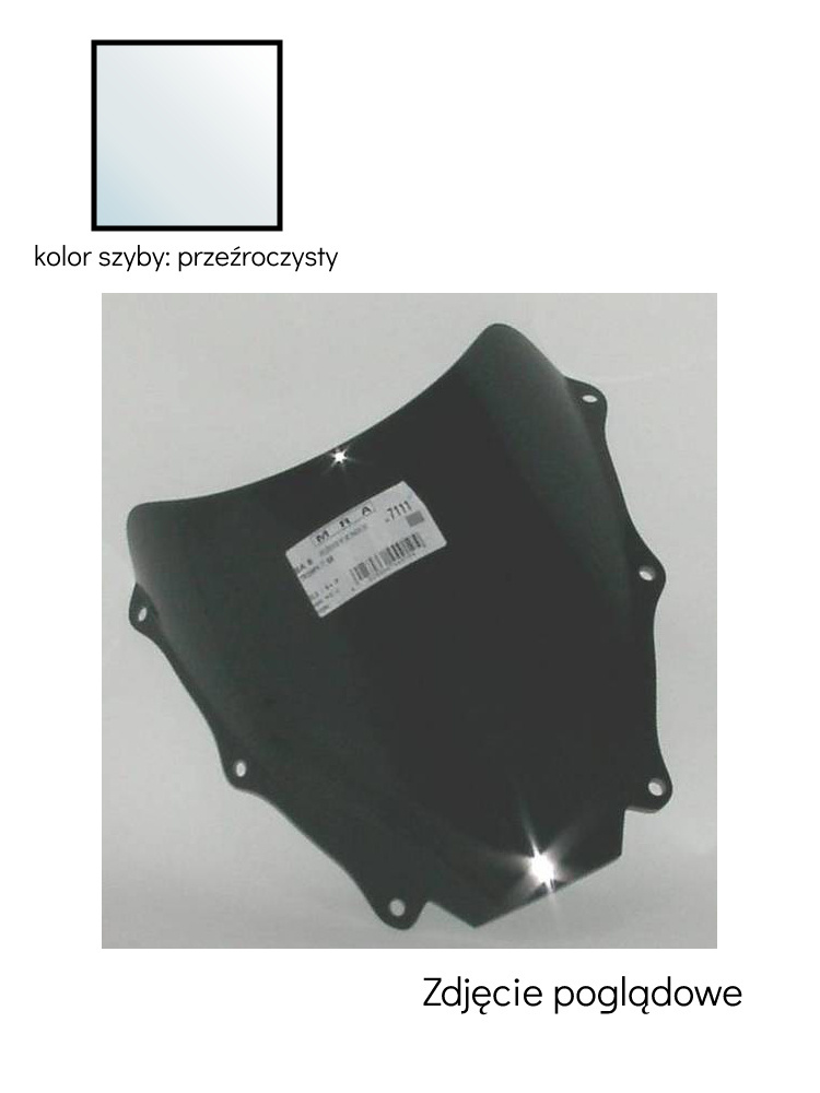 Szyba motocyklowa MRA Spoiler "S" Triumph TT 600 (wszystkie roczniki) przeźroczysta