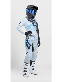 Spodnie cross damskie Thor Sector Split niebiesko-czarne