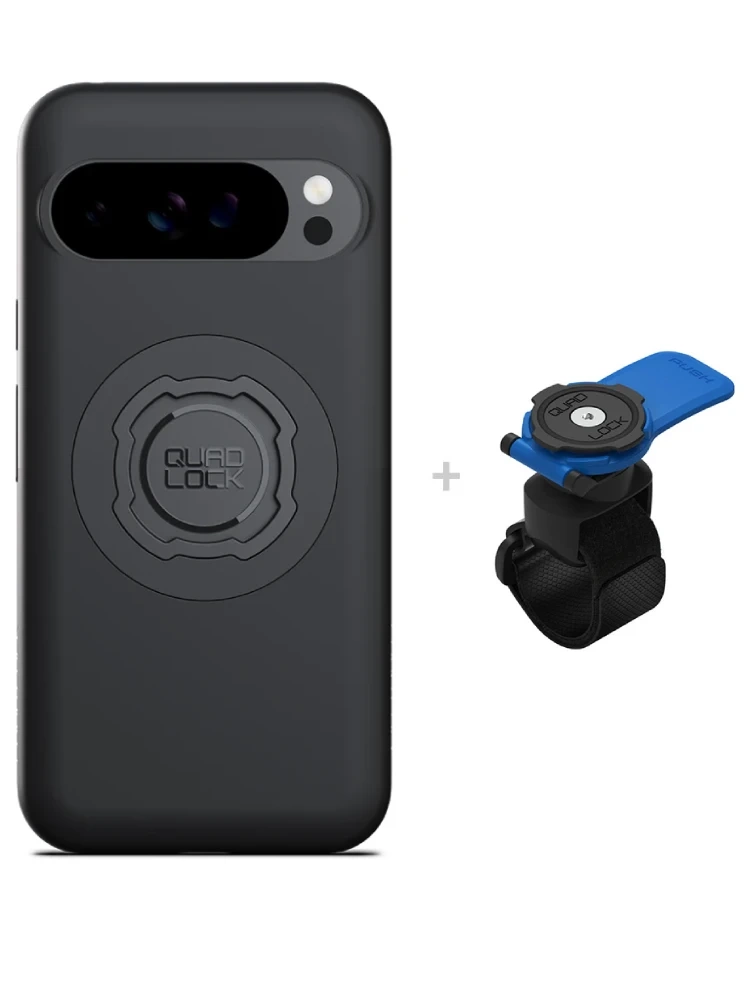 Zestaw: etui MAG na telefon Google Pixel 10 Pro XL (magnetyczne) + uchwyt Quad Lock montowany za pomocą paska z szybkozłączką