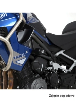 Crash pady Aero R&G Racing Triumph Tiger 1200 Rally Pro (22-24)/ GT (22)/ GT Pro (22-) białe