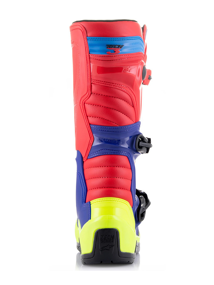 Buty cross Alpinestars MX Tech 3 czerwono-niebiesko-żółte