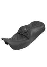 Kanapa motocyklowa dla kierowcy i pasażera Saddlemen Roadsofa Tri-Gripper Harley Davidson (wybrane modele) (08-24) czarno-szara