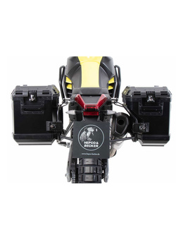 Zestaw: kufry boczne + stelaże Hepco&Becker Xplorer Cutout do Aprilia Tuareg 660 (22-24) czarne