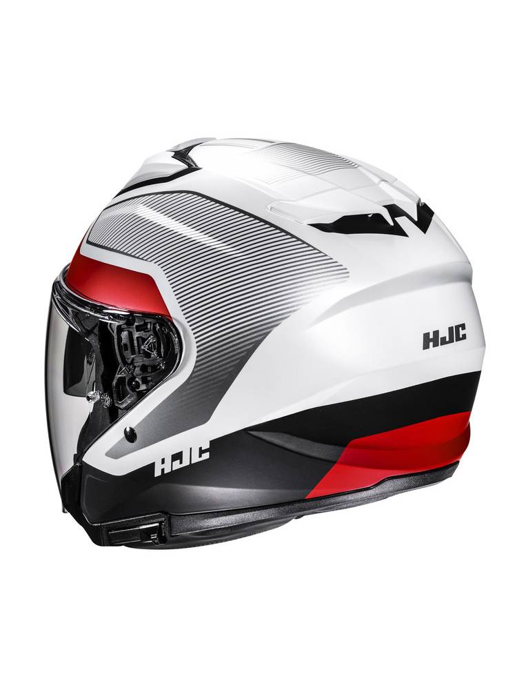 Kask otwarty HJC i31 Tevis szaro-czerwony