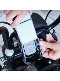 Uchwyt na telefon Outplorer P100-B regulowany z poduszką antywstrząsową [mocowany na lusterko]